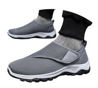 JokeLomple Zapatos diabéticos para Hombre, extraanchos, Transpirables, cómodos, de Verano, Antideslizantes, ortopédicos, Informales, para Personas Mayores, hinchazón del pie