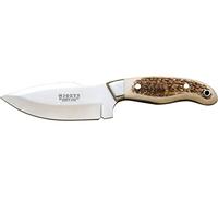 Joker Cuchilleria CC39 - Cuchillo desollador, cachas en asta de Ciervo, Hoja INOX de 11 cm