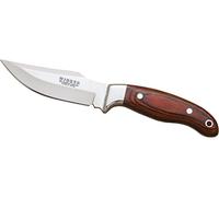 Joker Cuchilleria CR40 - Cuchillo de Monte Enterizo, cachas de Madera roja, Hoja de 11 cm
