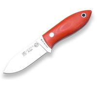 Joker Cuchillo de Supervivencia BS9 Avispa CN117, mango Canvas Micarta naranja, hoja de 8 cm y funda Kydex, Herramienta de pesca, caza, camping y senderismo
