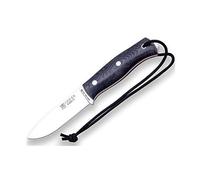 Joker Cuchillo de Supervivencia Deportivo Ember F CM123, Hoja de 10,5 cm, Funda Piel Negra, Mango micarta Canvas, Paracord 550 incluído, Herramienta de Pesca, Caza, Camping y Senderismo