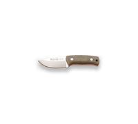 Joker Cuchillo Erizo TS1 Cuchillo de Caza bushcraft de Acero böhler N695 y puño de Canvas micarta en Color Verde. Cuchillo con Hoja de 7,5 cm. Incluye Funda de Piel en Color Negro con Pedernal.
