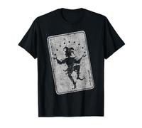 Joker jugando a la carta bufón jugador póquer disfraz de Halloween Camiseta