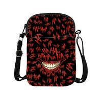 Joker Merch Gift Joker Character Joke Ghoul - Bolsa cruzada para amantes del Joker, regalo para fanáticos de la película de terror, Cruz Haha, medium