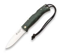 Joker navaja bushcraft artica nv156 con cachas en jute micarta verde,