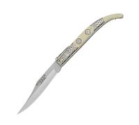 Joker Navaja clásica N103B con puño zamak decorado, hoja de acero inox 420 de 10 cm, 80 gr, herramienta de pesca, caza, camping y senderismo