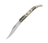 Joker Navaja clásica N103D puño zamak y ABS decorado, 60 gr, hoja de 10 cm de acero inox 420, herramienta de pesca, caza, camping y senderismo