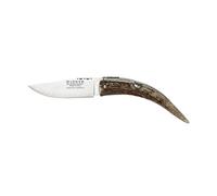 Joker Navaja Punta Ciervo NC117, Hoja MOVA de 8,5 cm, Mango de asta de Ciervo, Incluye Estuche de Lujo, Herramienta de Pesca, Caza, Camping y Senderismo