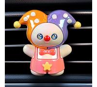 Jokerr - Ambientador para coche, de muñeca de caricatura, difusor de ventilación de coche con fragancia natural, aromaterapia de payaso de circo para dispersar la fragancia, desodorizante, lindo
