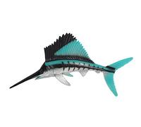 JOKFEICE Figuras de animales realistas de pez vela, juguete de animales marinos, proyecto científico, decoración de pasteles, juguetes educativos tempranos de cumpleaños para niños de 3, 4 y 5 años