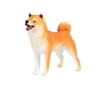 JOKFEICE Figuras realistas de animales Shiba Inu de goma, proyecto de ciencia, decoración de pasteles, juguetes educativos tempranos cumpleaños para niños pequeños de 3, 4 y 5 años