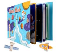 JOKILY Montessori Quiet Book - Libro Tranquilo Interactivo para Niños, Rompecabezas y Juguetes Educativos a Partir de 3 Años (D)