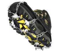 Jokisa Crampones para Botas de Senderismo, 24 Dientes Tacos de Hielo Inoxidable, Engrosadas Garras de Zapatos de Acero Tracción Antideslizante para Botas Zapatos para Caminar, Senderismo, Escalada