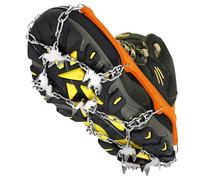 Jokisa Crampones para Botas de Senderismo, 24 Dientes Tacos de Hielo Inoxidable, Engrosadas Garras de Zapatos de Acero Tracción Antideslizante para Botas Zapatos para Caminar, Senderismo, Escalada
