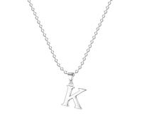 Jokmeo Collar de plata 925 para mujeres con letras de la A a la Z, collar con colgante de letra de plata delicado, ideal para uso diario de mujeres.XL245