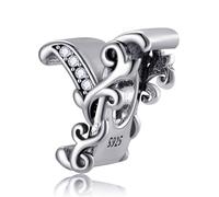 Jokmeo Dije charm en plata fina 925, compatible con pulseras y collares de estilo Pandora y europeo. Adecuado para mujeres y niñas.