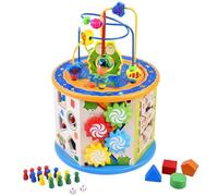 JOKOMISIADA Educational Wooden Cube + Maze 8in1 ZA4117