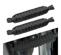 jokormo 2 correas limitadoras de puerta de automóvil, correas decorativas trenzadas para puerta de vehículo, accesorios interiores duraderos compatibles con Jeep Wrangler CJ YJ TJ JK JKU JL (negro)