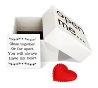 Jokureao Caja de regalo Open Me con texto en inglés "I Love You", recuerdo para el día de San Valentín, regalo de apoyo emocional, caja de cerillas y abrazo de bolsillo, sorpresa para novia y novio