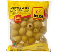 Jolca - Aceitunas Manzanilla Verdes Sin Hueso - Bolsa 180 gr - Pack de 6 (Total 1080 grams)