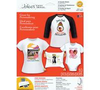 Jolee's Boutique Easy Image - Papel de transferencia para planchar, telas blancas