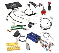 Joli Controlador de velocidad Conjunto de pedal del acelerador 48V 52V 60V 64V 72V Compatible con motocicletas Go Kart Scooter ATV UTV Modelos de herramientas de jardín Modelos de cortacésped