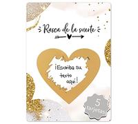 Joli Coon 5 Tarjetas de rascar personalizables