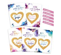 Joli Coon 7 Cartes a gratter - Annonce grossesse grand parents papa tata tonton