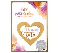 Joli Coon Carte a gratter annonce grossesse - Tu vas être tata avec enveloppe - Annonce grossesse tata