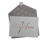Joli Coon - Carte Je t'aime - con sobre y sello de cera - Tarjeta de San Valentín