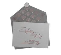 Joli Coon Happy Wedding Day con sobre premium y sello de cera - Tarjeta de felicitación de boda