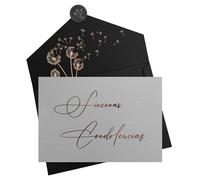 Joli Coon Sinceras Condolencias con sobre premium y sello adhesivo - Tarjeta de condolencias