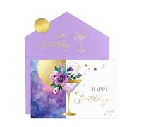 Joli Coon Tarjeta cumpleaños para mujer, ELEGANT, motivo martini