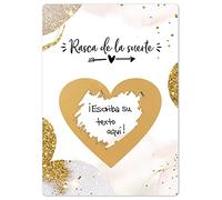 Joli Coon Tarjeta de rascar para escribir sobre ti mismo - Rasca de la suerte para escribir