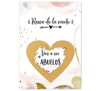 Joli Coon Tarjeta de rascar Vais a ser abuelos - Anunciar embarazo abuelos