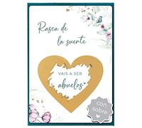 Joli Coon Tarjeta de rascar Vais a ser abuelos con sobre - Anunciar embarazo abuelos