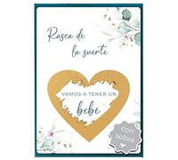 Joli Coon Tarjeta de rascar Vamos a tener un bebé con sobre - Anunciar embarazo bebé