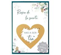 Joli Coon Tarjeta de rascar Vas a ser tia con sobre - Anunciar embarazo tia