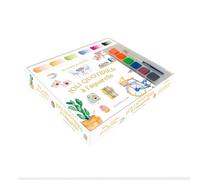 Joli quotidien à l'aquarelle: Coffret avec 1 palette, 10 plaches prêtes-à-peindre et 1 pinceau