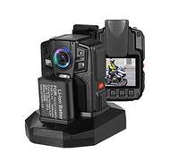 JOLIANE HD66/D7 2K 1440P Cámara Corporal IP68 Resistente a caídas a Prueba de Agua Dos baterías con Base Cámara de Pecho Cámara portátil Cámara Corporal(Without SD Card)