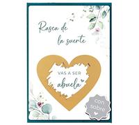 JoliCoon Tarjeta de rascar Vas a ser abuela, anuncio de embarazo, con sobre