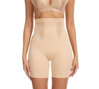 Joligiao Pantalones Cortos Mujer Braga Faja Reductora Braguitas Moldeadores Adelgazante Cintura Alta Control Invisible Shapewear Pantalones Cortos Sin Costuras Faja Pantalon Cortos(Beige,XXL)