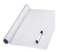 JOLIHOME Pizarra Blanca Autoadhesiva Pizarra de Tiza Rollo de Pegatinas de Pared Pegatina Extraíble Impermeable Papel de Pizarra Blanca para el Hogar Oficina Escuela Pizarra 44x200cm