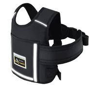 Jolik Upgrade Cinturón Moto Niño, Adjustable Arnes Moto Para Niño with Pocket, Reflective Breathable Material in Black