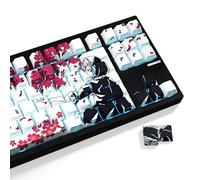JOLINTAL PBT - Teclas de anime - 131 teclas, teclas retroiluminadas personalizadas japonesas, perfil de cereza para teclado mecánico Cherry Gateron MX 61/87/104/108