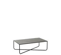 Jolipa - Mesa de salón con pie de Cruz, Metal, Color Negro