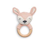 Jollein 054-014-65322 - Mordedor Ø 7Cm Ciervo Rosa Palo