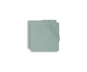 Jollein 2550-503-00095 - Funda De Cambiador Rizo 50X70Cm Color Verde Ceniza (Paquete De 2)