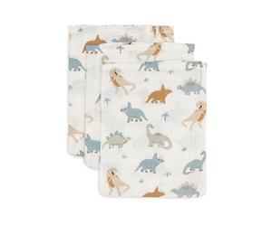 Jollein 536-848-67100 Dino Roarsome - Manoplas de baño (3 Unidades, 15 x 20 cm)