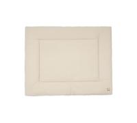 Jollein Alfombra de gateo para bebé - Little Waffle - 75 x 95 cm - Arena cálida/Arena - Relleno para parque infantil - 95% algodón, 5% elastano - Certificado OEKO-TEX - Suave y acogedora